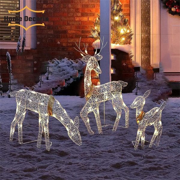party decoration 3pcs christmas wrought iron deer led light glowing garden elk statue outdoor yard reindeer xmas ornament home decor 220929
party decoration 3pcs christmas wrought iron deer led light glowing garden elk statue outdoor yard reindeer xmas ornament home decor 220929