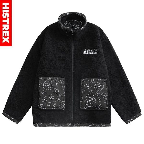men's jackets histrex reversible parkas men thick lambswool outerwear winter warm fleece coats korean stand collar parka women 220928, Black;brown
men's jackets histrex reversible parkas men thick lambswool outerwear winter warm fleece coats korean stand collar parka women 220928, Black;brown