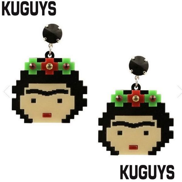 dangle chandelier new arrival pixel cartoon portraits face earrings for women vintage acrylic earring trendy jewelry fashion accesso ot1pf, Silver
dangle chandelier new arrival pixel cartoon portraits face earrings for women vintage acrylic earring trendy jewelry fashion accesso ot1pf, Silver
