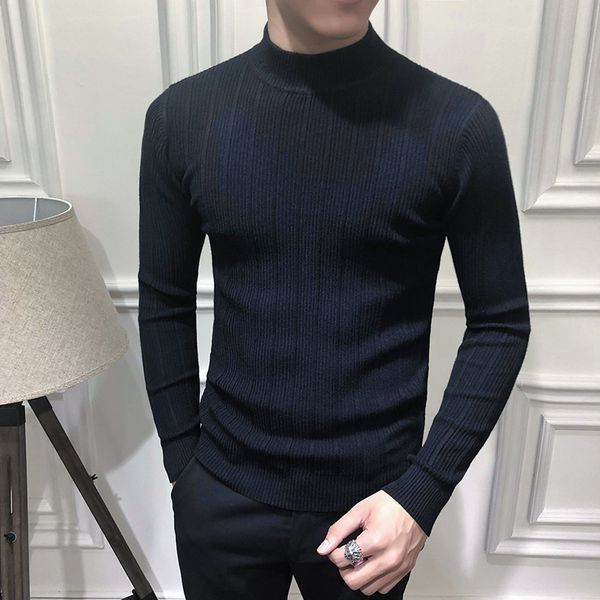 men's sweaters men knit bottomed shirt sweater trendy sweater half high collar long sleeve sweater middle collar knit bottomed shirt ko, White;black
men's sweaters men knit bottomed shirt sweater trendy sweater half high collar long sleeve sweater middle collar knit bottomed shirt ko, White;black