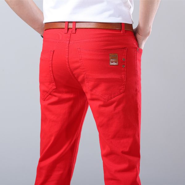 men's jeans classic style men's jeans fashion business casual straight slim fit denim stretch trousers white yellow red brand male, Blue
men's jeans classic style men's jeans fashion business casual straight slim fit denim stretch trousers white yellow red brand male, Blue