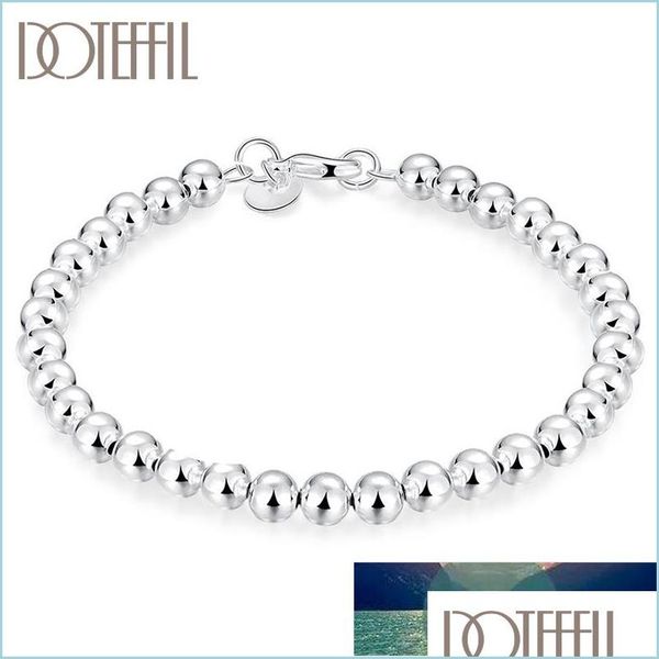 beaded strands doteffil 925 sterling sier 6mm circle shape bead bracelet for women wedding engagement party jewelry drop delivery 20 otpg2, Black
beaded strands doteffil 925 sterling sier 6mm circle shape bead bracelet for women wedding engagement party jewelry drop delivery 20 otpg2, Black