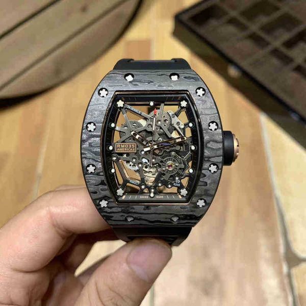 rakish mechanical cool wrist watches tv factory rm055 designer mens mechanics business leisure carbon fiber hollow wine barrel personality a, Slivery;brown
rakish mechanical cool wrist watches tv factory rm055 designer mens mechanics business leisure carbon fiber hollow wine barrel personality a, Slivery;brown