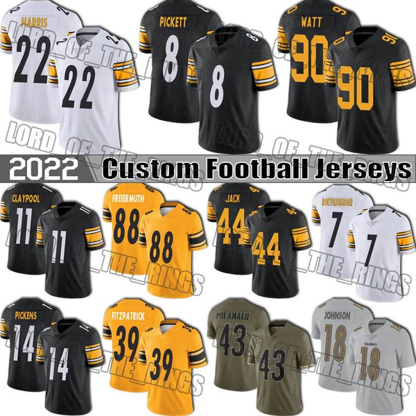 8 kenny pickett tj watt football steele najee harris diontae johnson trubisky myles jack pittsburgh jersey steelers freiermuth minkah fitzpa, Black;red
8 kenny pickett tj watt football steele najee harris diontae johnson trubisky myles jack pittsburgh jersey steelers freiermuth minkah fitzpa, Black;red