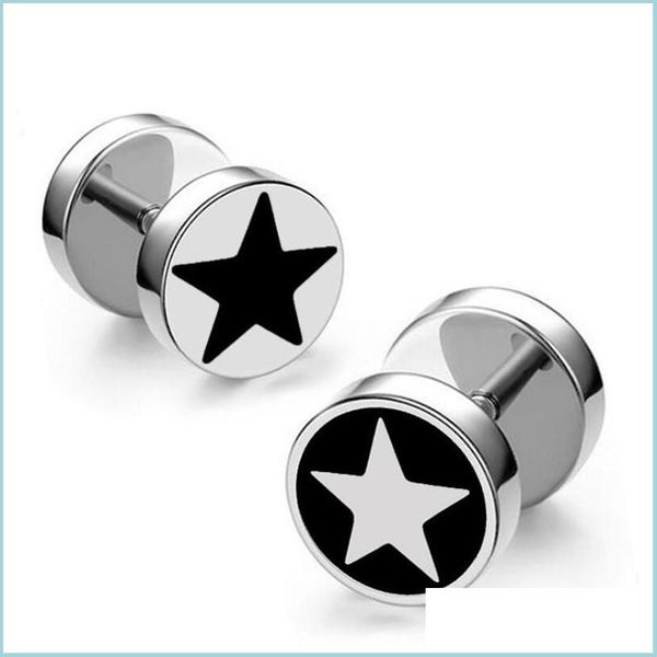 stud stud korean fashion mens ear jewelry titanium steel earrings for women pentagram hip hop rock black barbell earring bijouxstud d dhybn, Golden;silver
stud stud korean fashion mens ear jewelry titanium steel earrings for women pentagram hip hop rock black barbell earring bijouxstud d dhybn, Golden;silver