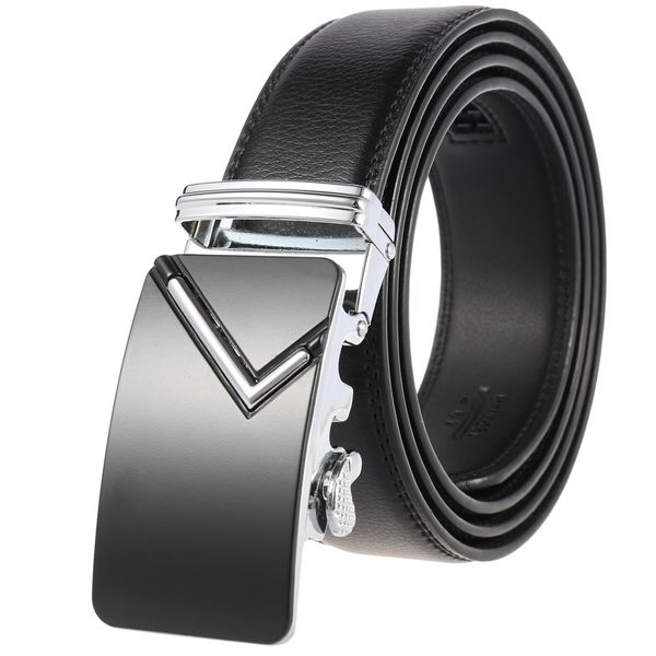 leather belt for men cowhide belt men metal automatic buckle male strap, Black;brown 
leather belt for men cowhide belt men metal automatic buckle male strap, Black;brown