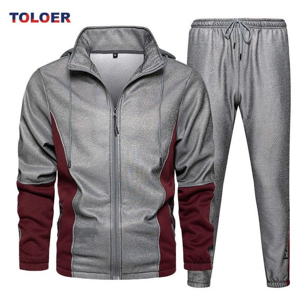 men's tracksuits mens zipper cardigan patchwork men tracksuits two pieces pants sportswear track suit autumn new man jacket set casual, Gray
men's tracksuits mens zipper cardigan patchwork men tracksuits two pieces pants sportswear track suit autumn new man jacket set casual, Gray
