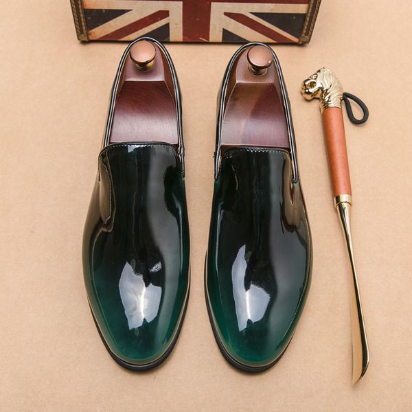 Fashion Loafers Men Shoes Patent Leather Glossy Gradient PU Simple Slip-on Business Casual Wedding Party Daily AD300, Clear
Fashion Loafers Men Shoes Patent Leather Glossy Gradient PU Simple Slip-on Business Casual Wedding Party Daily AD300, Clear