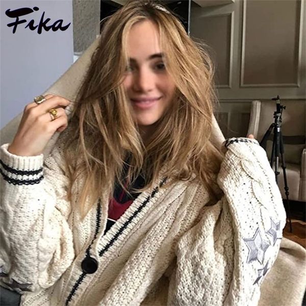womens knits tees autumn women beige vneck star embroidery cardigan casual loose sweater fashion temperament knitted jacket y2k streetwear 2, White
womens knits tees autumn women beige vneck star embroidery cardigan casual loose sweater fashion temperament knitted jacket y2k streetwear 2, White