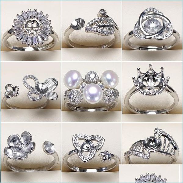 jewelry settings pearl ring 925 sliver rings settings diy for women girl adjustable size jewelry statement fashion drop delivery 2021 dhkcf, Slivery;crystal
jewelry settings pearl ring 925 sliver rings settings diy for women girl adjustable size jewelry statement fashion drop delivery 2021 dhkcf, Slivery;crystal