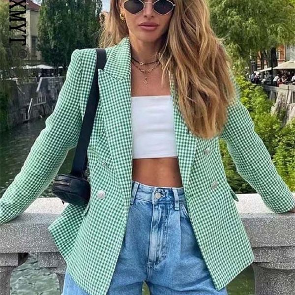 women's suits blazers klkxmyt spring women blazer vintage houndstooth casual coat office ladies double breasted outerwear chic slim 22, White;black
women's suits blazers klkxmyt spring women blazer vintage houndstooth casual coat office ladies double breasted outerwear chic slim 22, White;black