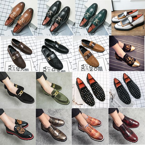 luxury brogues handmade high grade metal buckle decorative leather stitching rhinestone carving round toe men's fashion business shoes, Black
luxury brogues handmade high grade metal buckle decorative leather stitching rhinestone carving round toe men's fashion business shoes, Black