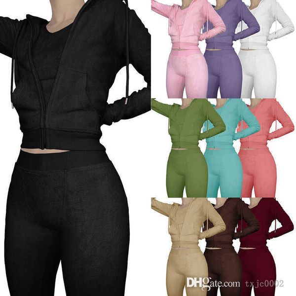 2022 autumn winter women active tracksuits three piece set new double-sided cashmere vest hoodie sweatpant yoga outfits, Gray
2022 autumn winter women active tracksuits three piece set new double-sided cashmere vest hoodie sweatpant yoga outfits, Gray