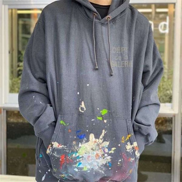 men's hoodies sweatshirts fashion galleryes casual dept paint graffiti splash wash high street retro loose women's, Black
men's hoodies sweatshirts fashion galleryes casual dept paint graffiti splash wash high street retro loose women's, Black