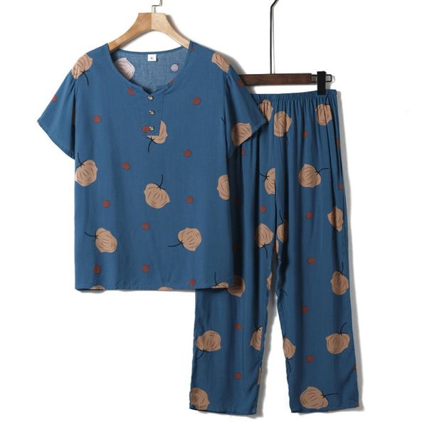 women's sleepwear fdfklak print mother pajamas set short sleeve viscose sleepwear summer pyjamas women xl4xl plus size pijamas suit 220, Black;red
women's sleepwear fdfklak print mother pajamas set short sleeve viscose sleepwear summer pyjamas women xl4xl plus size pijamas suit 220, Black;red
