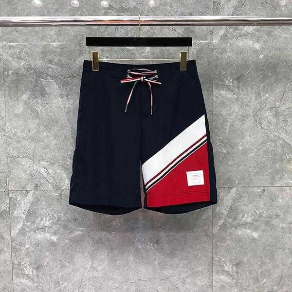 2022 fashion brand tb thom casual shorts men summer sports trousers loose patchwork striped panelled jogger track, Black
2022 fashion brand tb thom casual shorts men summer sports trousers loose patchwork striped panelled jogger track, Black
