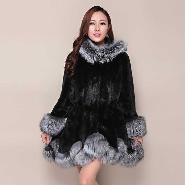 women's fur faux button single winter women coat butterfly sleeve hooded patchwork coats female fashion fluffy outerwear xs-10xl t22092, Black
women's fur faux button single winter women coat butterfly sleeve hooded patchwork coats female fashion fluffy outerwear xs-10xl t22092, Black