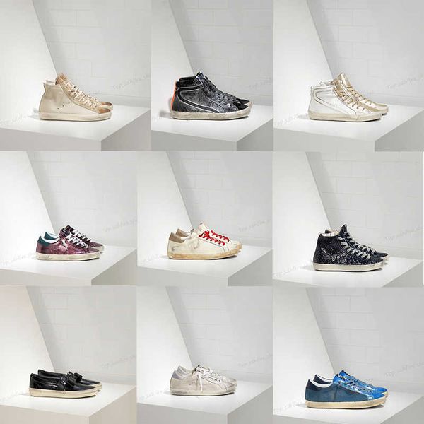 2022 golden designer luxury sneaker men women super star casual shoes leather sneakers wihte old dirty shoe, Black
2022 golden designer luxury sneaker men women super star casual shoes leather sneakers wihte old dirty shoe, Black