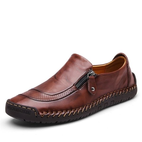 dress shoes classic men's casual genuine leather breathable men flats moccasins loafers zipper driving male big size 38-48 220929, Black
dress shoes classic men's casual genuine leather breathable men flats moccasins loafers zipper driving male big size 38-48 220929, Black