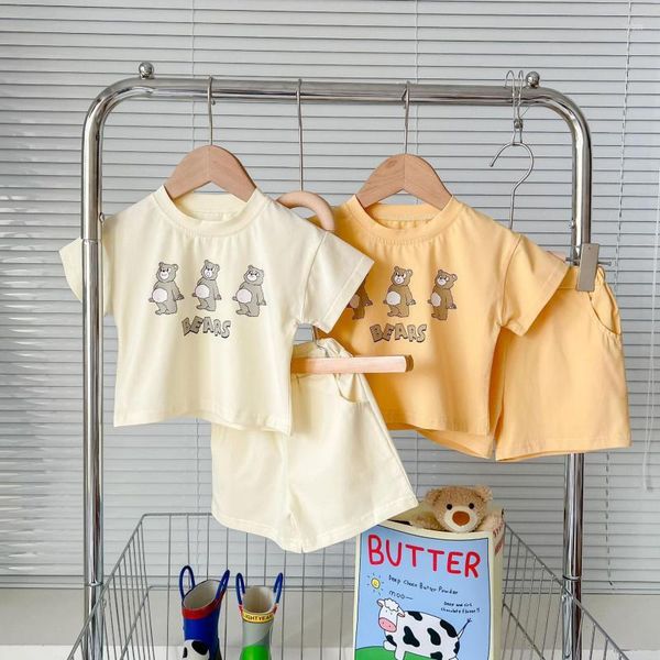 clothing sets 2022 summer baby clothes set boys girls cute bear print t shirt shorts 2pcs infant short sleeve outfits suit, White
clothing sets 2022 summer baby clothes set boys girls cute bear print t shirt shorts 2pcs infant short sleeve outfits suit, White