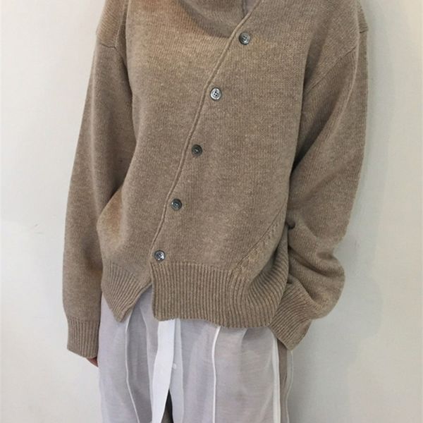 women's knits tees circyy khaki cardigan for women sweater irregular knitted oblique single breasted spring clothes grey casual fashion, White
women's knits tees circyy khaki cardigan for women sweater irregular knitted oblique single breasted spring clothes grey casual fashion, White