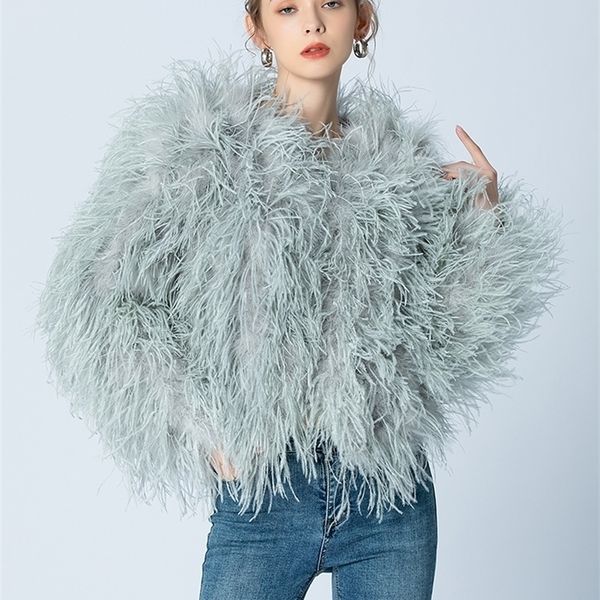 womens fur faux female real ostrich feather coats long sleeve jacket ladies crew neck 100% natural coat women spring autumn clothes 220929, Black
womens fur faux female real ostrich feather coats long sleeve jacket ladies crew neck 100% natural coat women spring autumn clothes 220929, Black