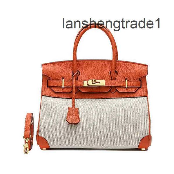 herme women fashion designer women's bag first layer cowhide cloth shoulder 3xt2