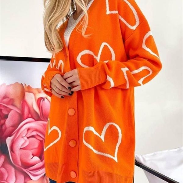 women's knits tees vneck heart pattern cardigan for women harajuku sweet ladies knitwear autumn casual loose knitted warm sweaters fema, White
women's knits tees vneck heart pattern cardigan for women harajuku sweet ladies knitwear autumn casual loose knitted warm sweaters fema, White