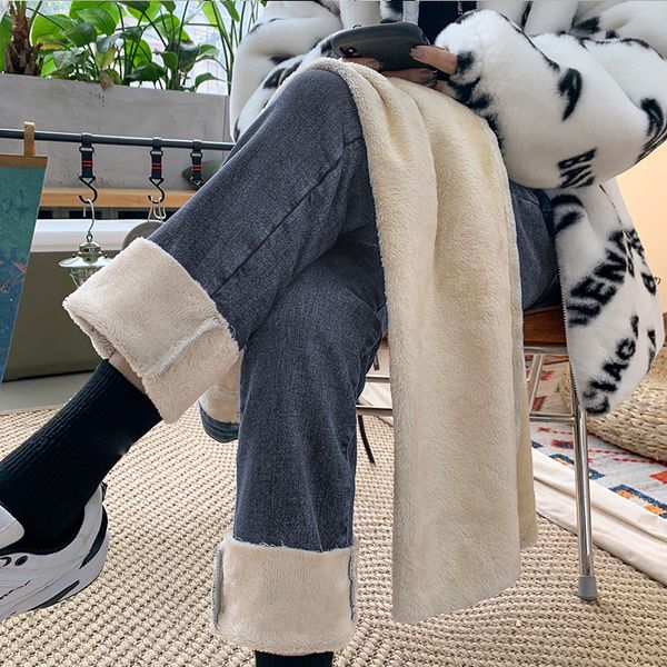 women's jeans winter jeans women warm thick denim trousers fleece stretch full length fashion casual high waist wide leg pants 220928, Blue
women's jeans winter jeans women warm thick denim trousers fleece stretch full length fashion casual high waist wide leg pants 220928, Blue