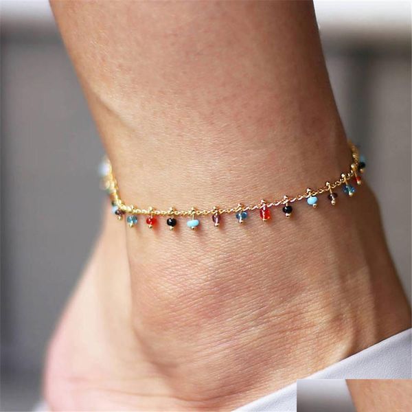 anklets colorf rice beads foot bracelet simple fashion anklets mixed color tassel pendant gold anklet boho jewelry drop delivery 2021 ot3hf, Red;blue
anklets colorf rice beads foot bracelet simple fashion anklets mixed color tassel pendant gold anklet boho jewelry drop delivery 2021 ot3hf, Red;blue