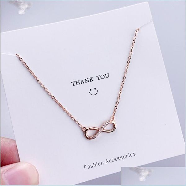 pendant necklaces delicate 925 sterling sier infinite necklaces for women zircon chain personalized necklace gift ins collares foreve dhtsc, Silver
pendant necklaces delicate 925 sterling sier infinite necklaces for women zircon chain personalized necklace gift ins collares foreve dhtsc, Silver