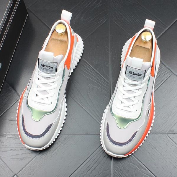 new trend designer mixed breathable casual flats shoes platform male sneakers wedding prom zapatillas hombre dh5, Black
new trend designer mixed breathable casual flats shoes platform male sneakers wedding prom zapatillas hombre dh5, Black