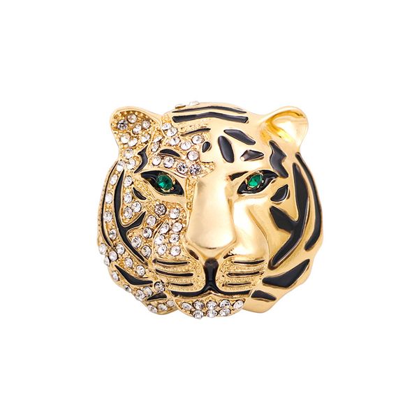 high-grade rhinodiamond tiger brooch collar pin retro men's corsage dress suit alloy brooch, Gray
high-grade rhinodiamond tiger brooch collar pin retro men's corsage dress suit alloy brooch, Gray