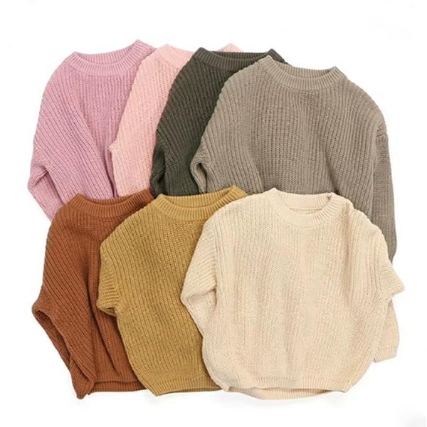 pullover est born baby girl boy knitted long sleeve autumn winter sweater solid loose casual kids clothes 3m-5y 220929, Blue
pullover est born baby girl boy knitted long sleeve autumn winter sweater solid loose casual kids clothes 3m-5y 220929, Blue
