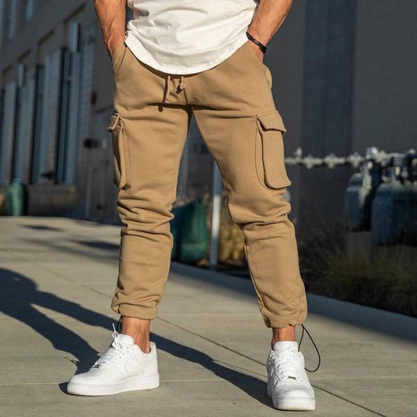 men's pants joggers sweatpants men autumn casual pants gym fitness cotton sportswear trousers male multi-pocket cargo training trackpan, Black 
men's pants joggers sweatpants men autumn casual pants gym fitness cotton sportswear trousers male multi-pocket cargo training trackpan, Black