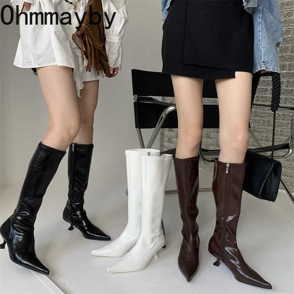 boots pointed toe high knee heels new autumn winter women patent leather botas mujer 220929, Black
boots pointed toe high knee heels new autumn winter women patent leather botas mujer 220929, Black