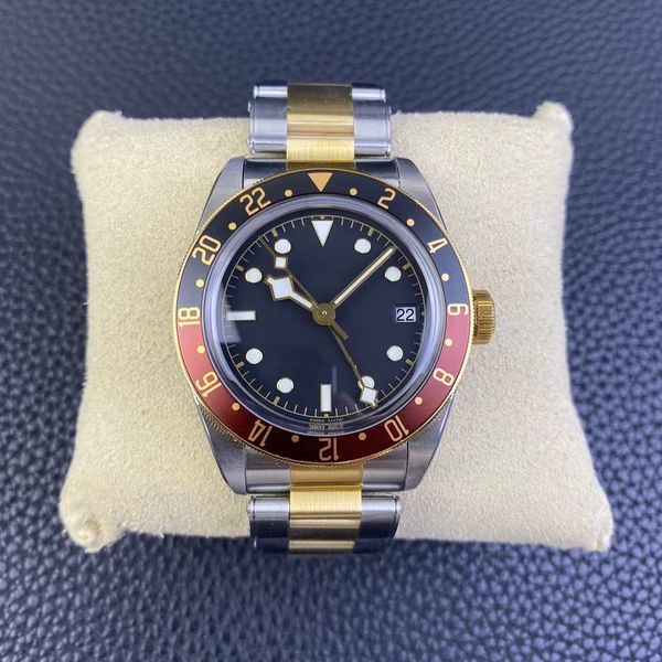 zf watch 2824 automatic movement 41 mm bidirectional rotating frame gmt pure steel quality sapphire crystal glass waterproof luminous, Slivery;brown
zf watch 2824 automatic movement 41 mm bidirectional rotating frame gmt pure steel quality sapphire crystal glass waterproof luminous, Slivery;brown