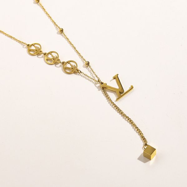 design necklace gold plated stainless steel necklaces choker chain letter pendant fashion womens wedding jewelry accessories tt1217, Silver
design necklace gold plated stainless steel necklaces choker chain letter pendant fashion womens wedding jewelry accessories tt1217, Silver
