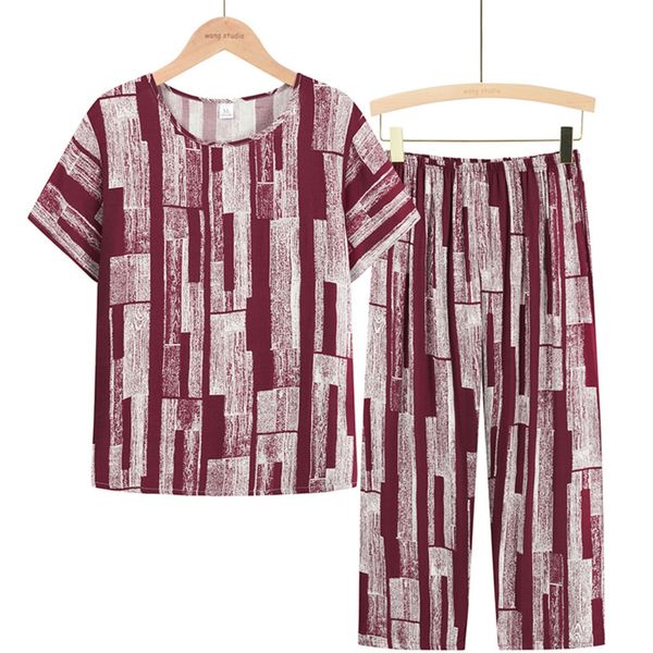 women's sleepwear fdfklak plus size 3xl 4xl mother pajamas sets summer women 2pcs sleepwear short sleeve casual full cotton pyjamas sui, Black;red
women's sleepwear fdfklak plus size 3xl 4xl mother pajamas sets summer women 2pcs sleepwear short sleeve casual full cotton pyjamas sui, Black;red