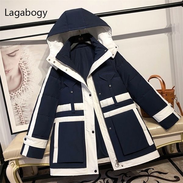 womens down parkas lagabogy winter jacket women 90% white duck down coat hooded warm thicken parkas female loose snow outwear 220929, Black
womens down parkas lagabogy winter jacket women 90% white duck down coat hooded warm thicken parkas female loose snow outwear 220929, Black