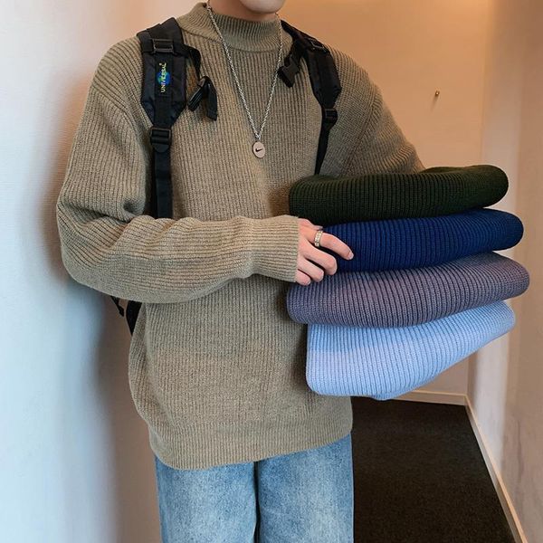 men's sweaters fashion sweater men's winter thickened half turtleneck pullover men soft warm sweater solid color bottoming shirt 2, White;black
men's sweaters fashion sweater men's winter thickened half turtleneck pullover men soft warm sweater solid color bottoming shirt 2, White;black