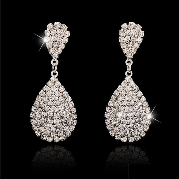 dangle chandelier fashion gold sier color drop dangle earrings with fl crystal luxury water-drop earring bridal wedding party jewelr dhes6, Silver
dangle chandelier fashion gold sier color drop dangle earrings with fl crystal luxury water-drop earring bridal wedding party jewelr dhes6, Silver