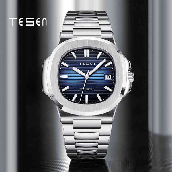tesen design brand luxury men automatic mechanical sports watches male military steel luminous hand aaa nautilus wristwatch 211231, Slivery;brown
tesen design brand luxury men automatic mechanical sports watches male military steel luminous hand aaa nautilus wristwatch 211231, Slivery;brown