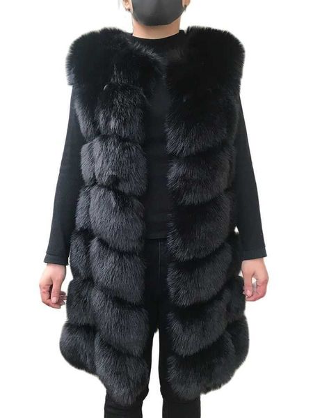 women's fur faux hjqjljls 80 cm vest 2021 winter women thick warm sleeveless coat female fluffy jacket t220928, Black
women's fur faux hjqjljls 80 cm vest 2021 winter women thick warm sleeveless coat female fluffy jacket t220928, Black
