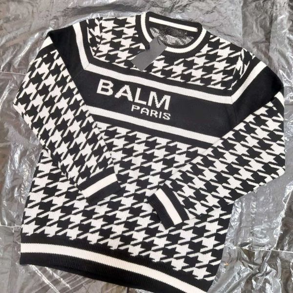 22ss designer sweater mens balm embroidery stitching sweatshirt man wool sweaters casual loose jacquard knit oversize women pullover coat 22, White;black
22ss designer sweater mens balm embroidery stitching sweatshirt man wool sweaters casual loose jacquard knit oversize women pullover coat 22, White;black
