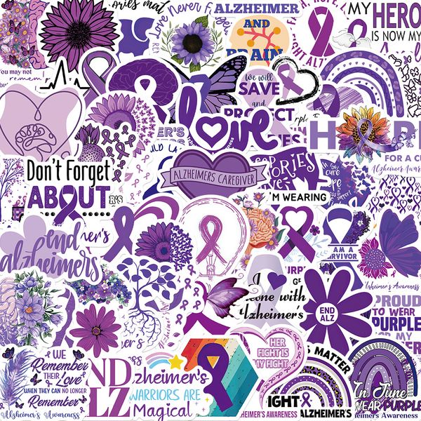 pack of 50pcs alzheimer's awareness stickers no-duplicate waterproof vinyl sticker for luggage skateboard notebook water bottle car dec
pack of 50pcs alzheimer's awareness stickers no-duplicate waterproof vinyl sticker for luggage skateboard notebook water bottle car dec