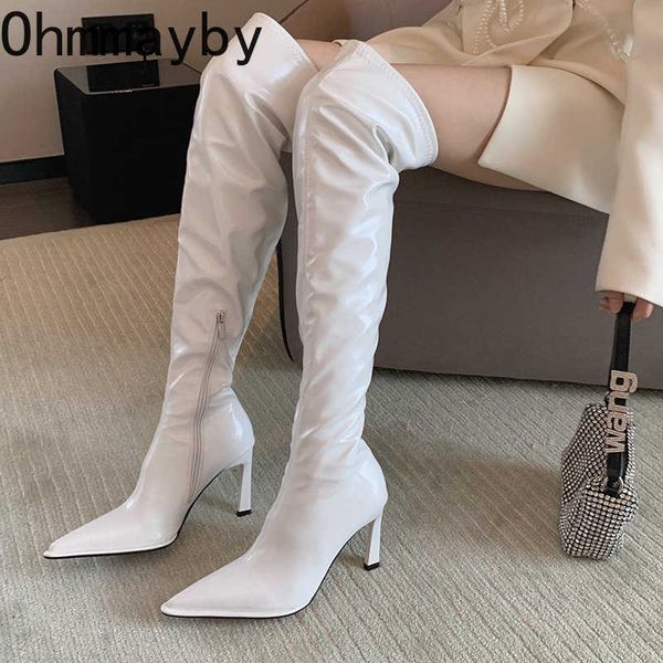 boots new female patent leather thigh high fashion slim over the knee quality women winter long booties 220929, Black
boots new female patent leather thigh high fashion slim over the knee quality women winter long booties 220929, Black