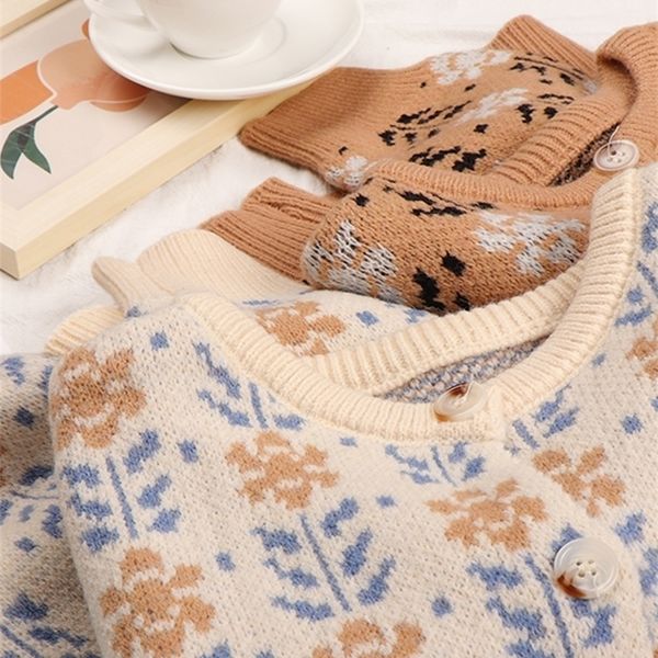 women's knits tees autumn cardigan women korean fashion sweater prairie chic flowers knitted jumpers cozy vintage outerwear 220929, White
women's knits tees autumn cardigan women korean fashion sweater prairie chic flowers knitted jumpers cozy vintage outerwear 220929, White