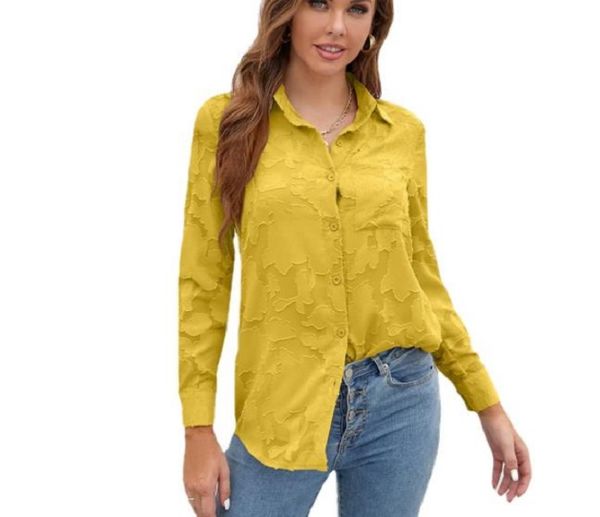 womens t shirt fashion romantic fabric lace hollow out pure color long-sleeved shirt women, White
womens t shirt fashion romantic fabric lace hollow out pure color long-sleeved shirt women, White