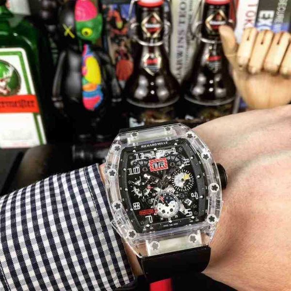 luxury mens mechanics watches richa milles wristwatch rm11 automatic mechanical movement imported rubber watchband j2v6, Slivery;golden
luxury mens mechanics watches richa milles wristwatch rm11 automatic mechanical movement imported rubber watchband j2v6, Slivery;golden